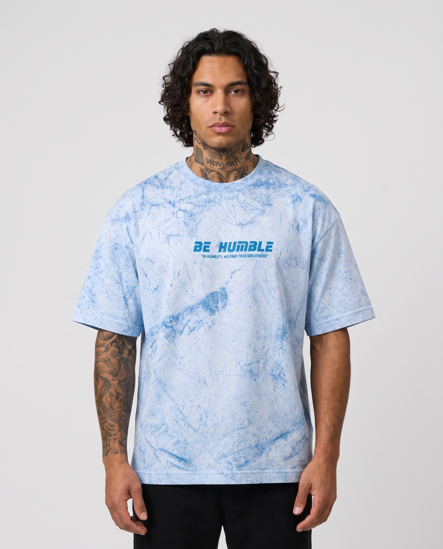 Unisex Color Blast tee - front on model