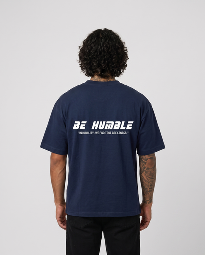 Navy Blue 24 tee - back on model