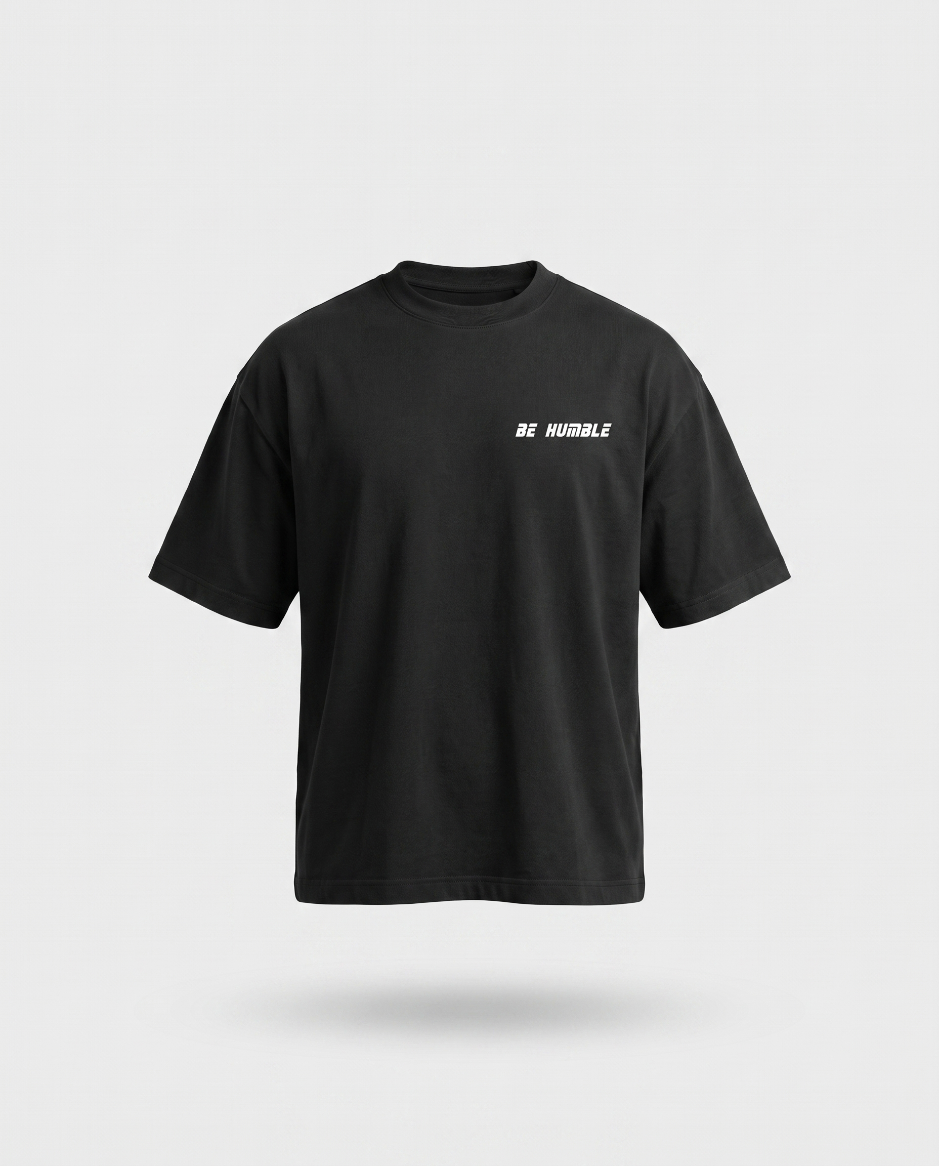 Initial Vintage Black tee - ghost mannequin